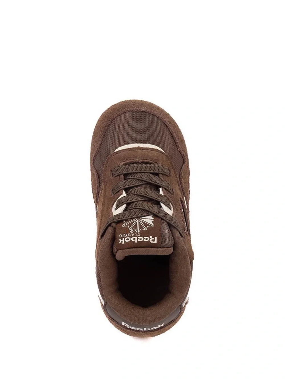Reebok Baby Classic Athletic Shoes Brown Cream Suede Low Top Sneaker in Box Sz 4